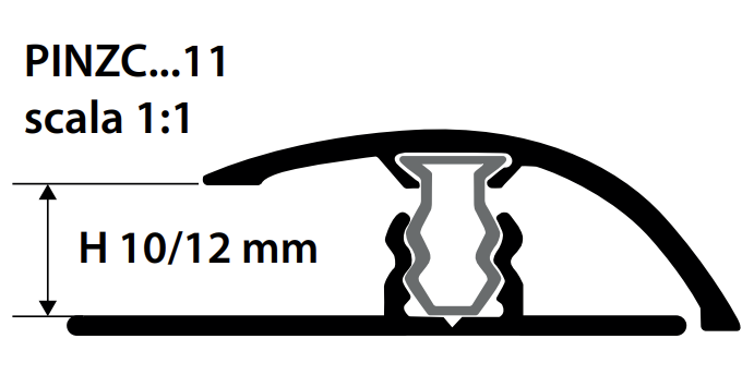 soglia alluminio mm